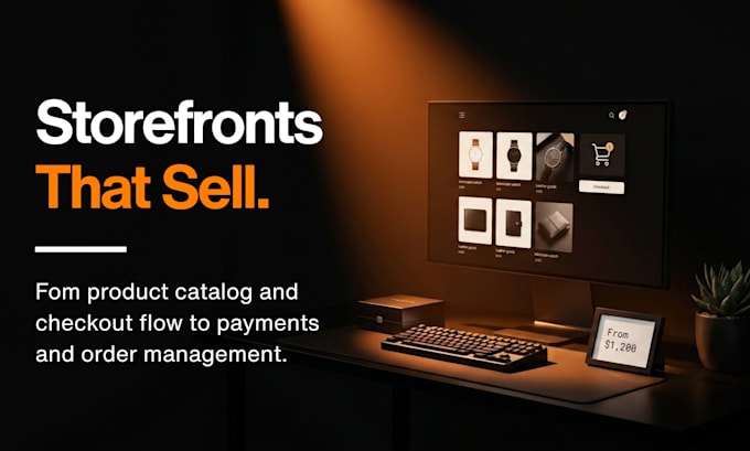 build an e commerce website for your online store