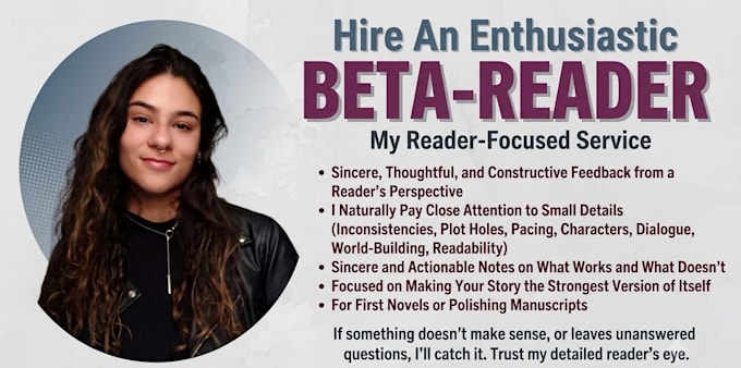 beta read and provide constructive feedback