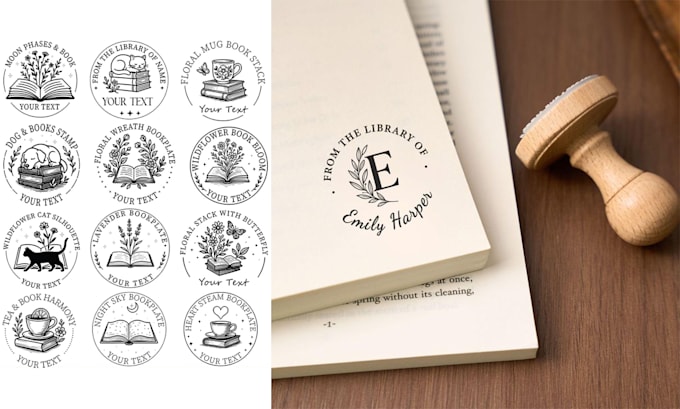 custom logo stamp design  physical stamp shipment