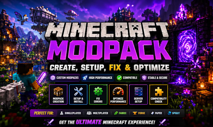 create fix optimize minecraft modpack cobblemon server setup forge fabric mods