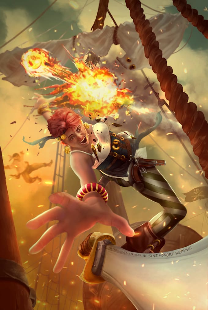 create splash art illustration for your project