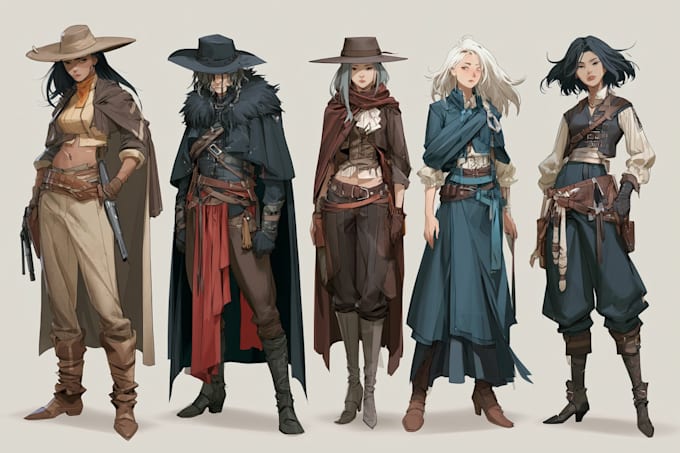character concept art and character design