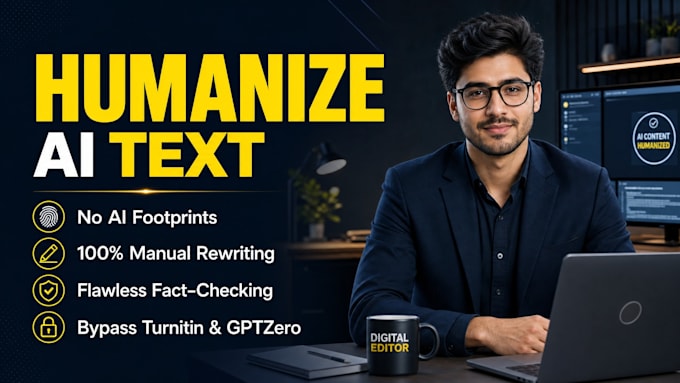 professionally humanize and edit ai content