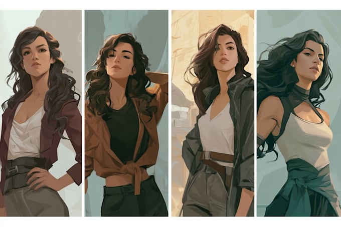 do semi realistic character design