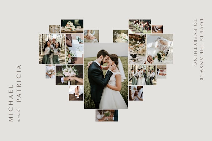 create wedding photo collage