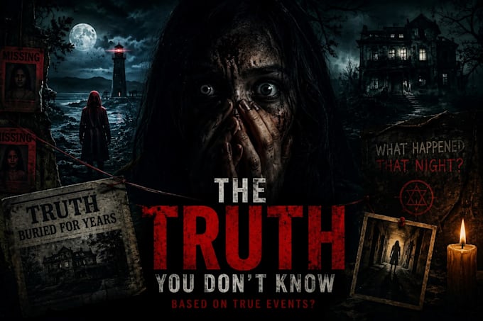 design terrifying horror youtube thumbnails