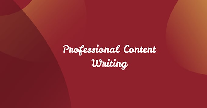 do professional content writing
