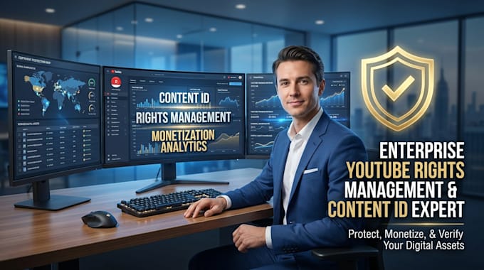 set up youtube cms, content id, mcn, and monetization professionally