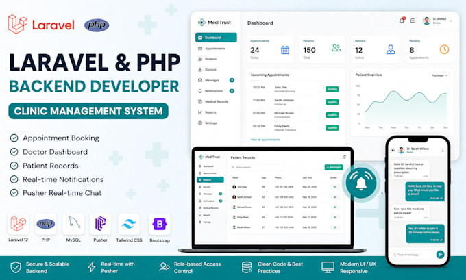 create a full stack laravel web application