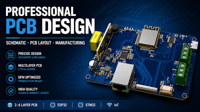 design circuit schematic, pcb layout and pcb design