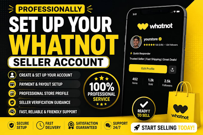 professionally set up your whatnot seller account
