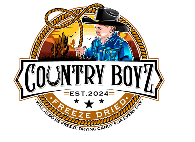 design a professional desert boy logo for your brand
