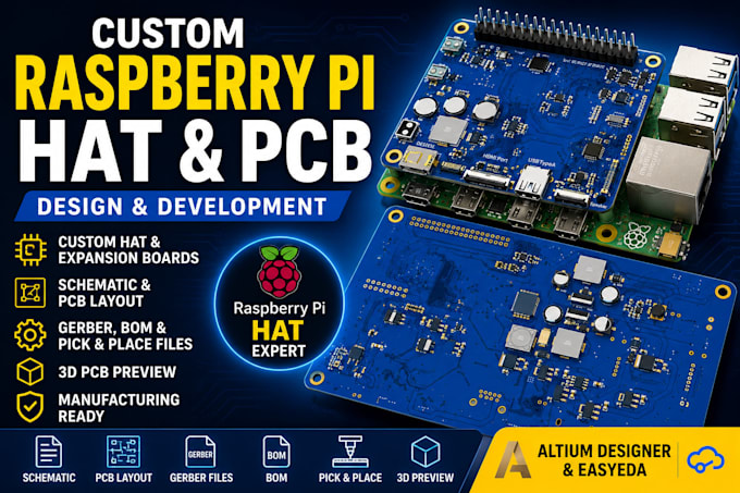 create custom raspberry pi pcb for your project