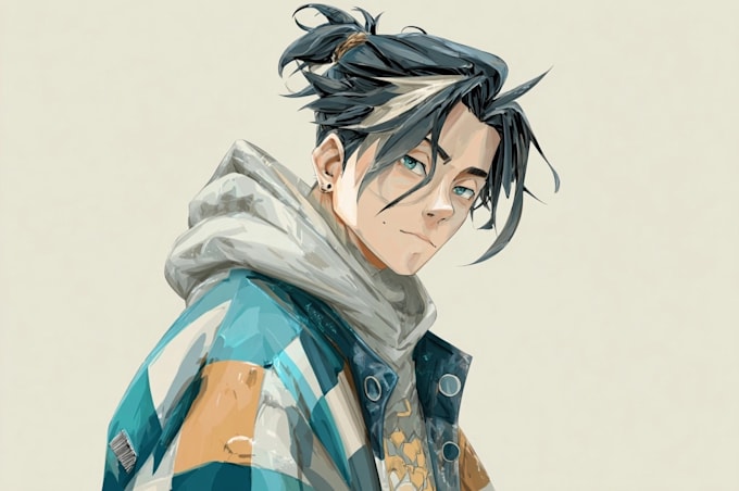create professional custom anime oc character design for you