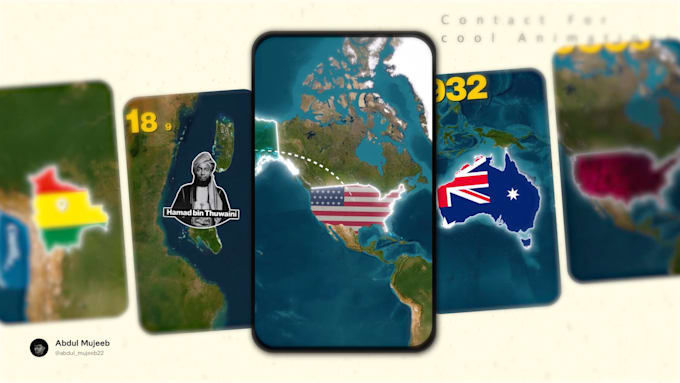 create map animation short videos