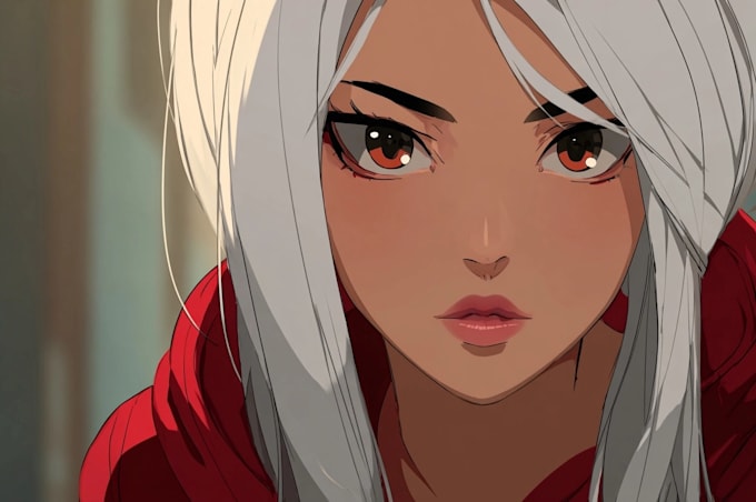 do a custom anime oc character illustration with unique style
