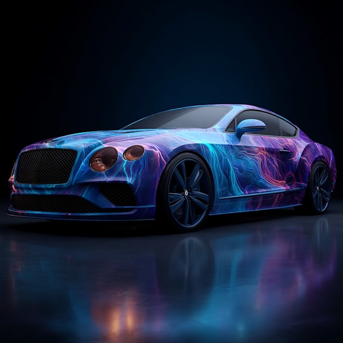 create a professional vehicle wrap design for your brand