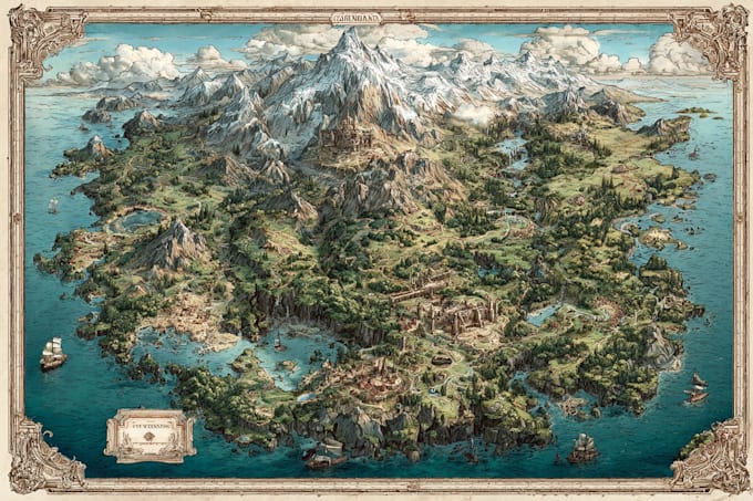 make a fantasy map for your dnd game