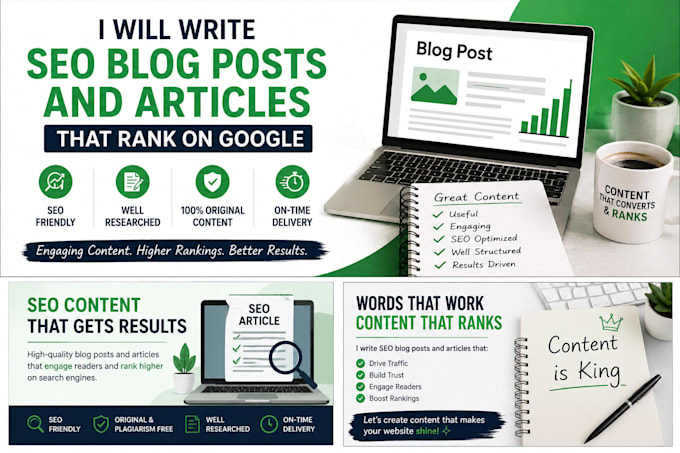 write SEO blog posts and articles that rank on google
