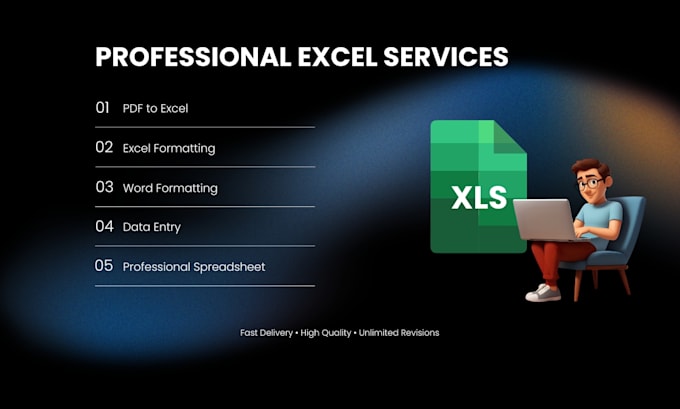 convert PDF to excel and do professional excel formatting
