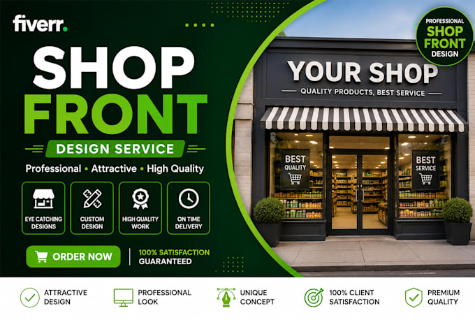 design professional storefront, shop front