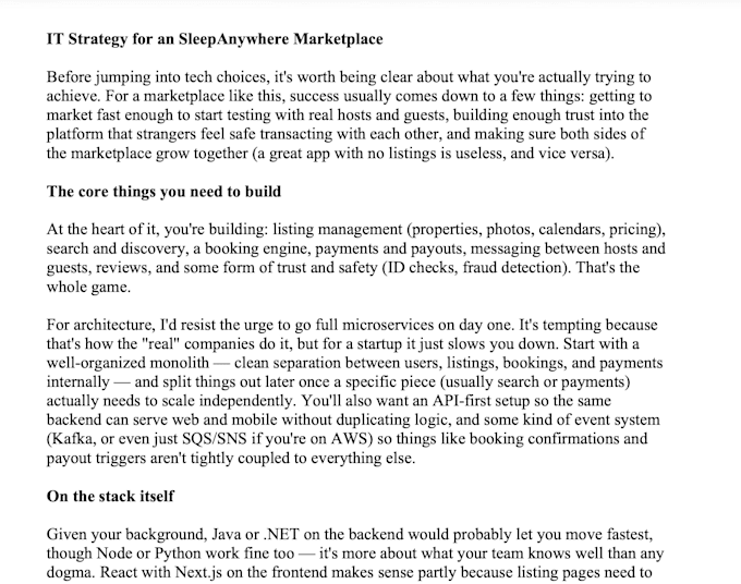 provide IT strategy consulting