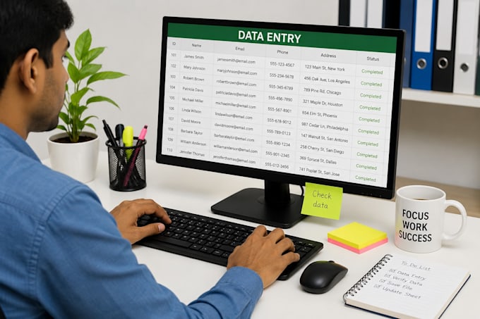 do accurate data entry