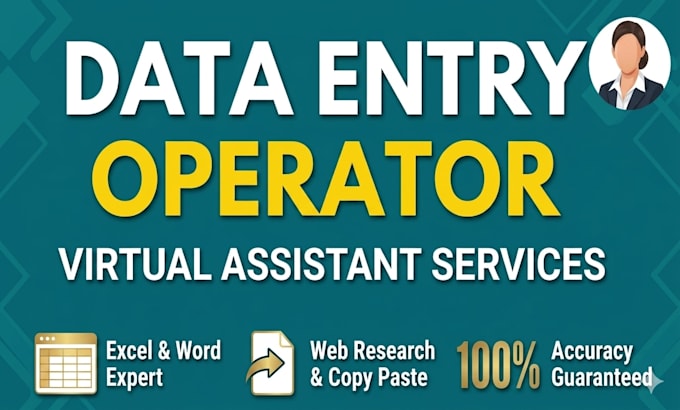 provide my services as remote data entry operator