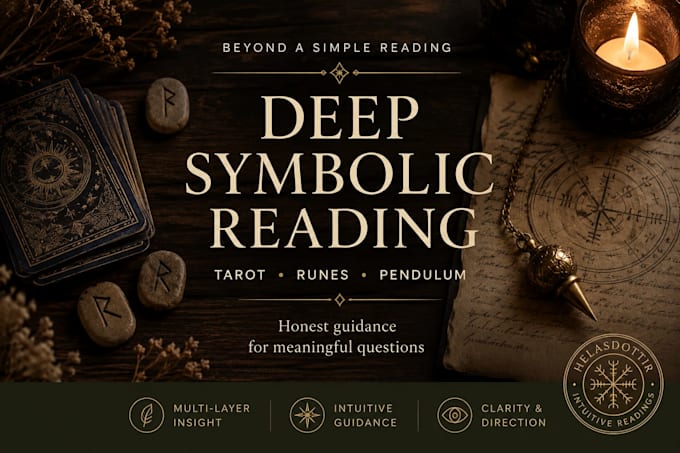 provide an in depth tarot, rune and pendulum reading