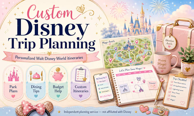 create a personalized walt disney world vacation itinerary