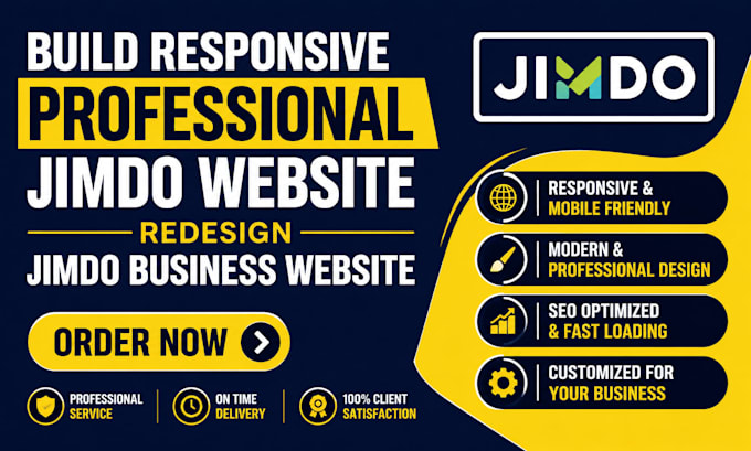 build responsive professional jimdo website redesign jimdo business website