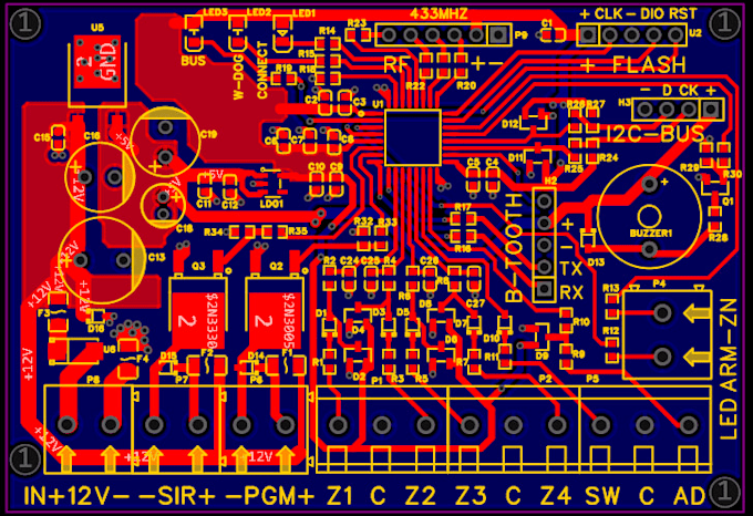 covert your schematics into pcb layout