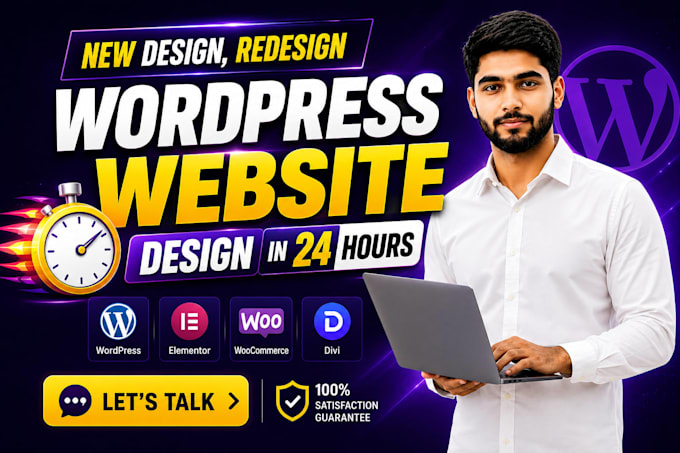 create wordpress site, wordpress business website development, website builder