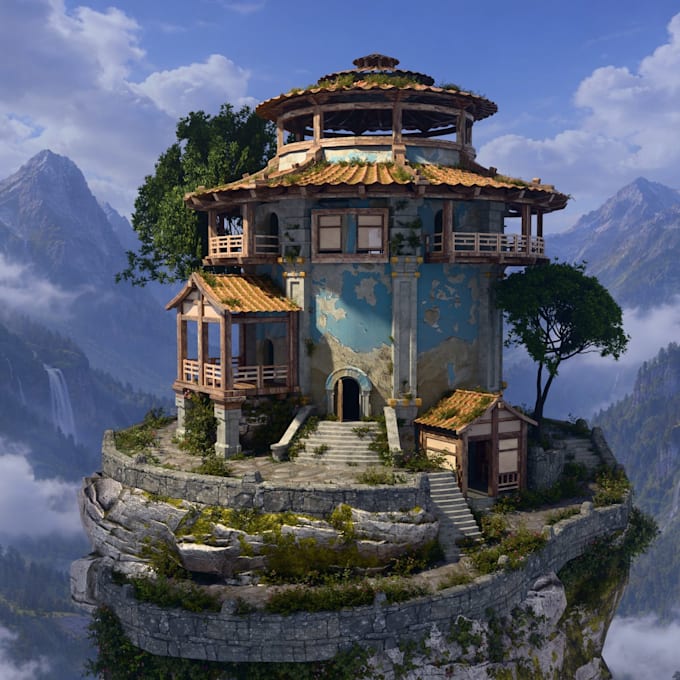 create custom 3d game assets for unity and unreal engine