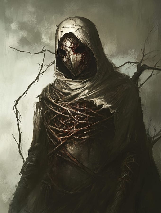 horror vampire lord queen character desing