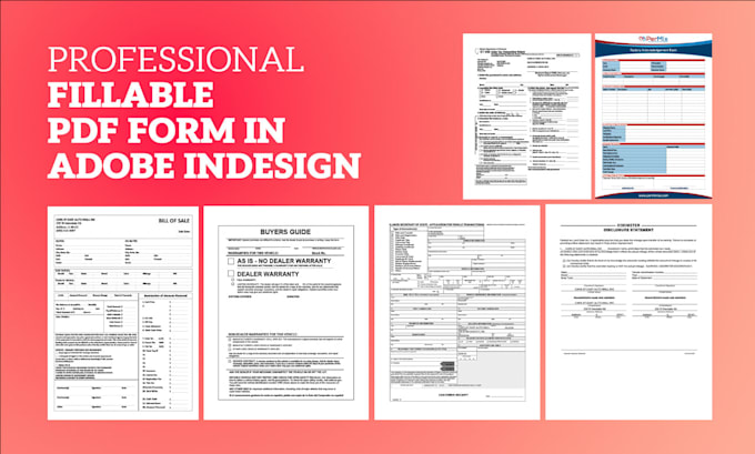 design a professional fillable PDF form in adobe indesign