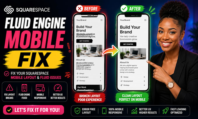 fix your squarespace mobile layout and fluid engine issues