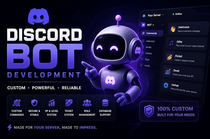 setup and configure professional discord bots for your server