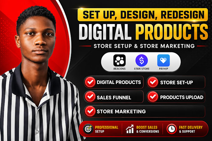 setup stan store digital product, stan store marketing, digital store payhip