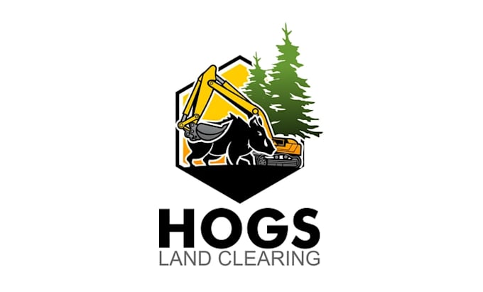design forestry and land clearing company logo