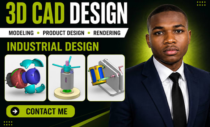 do 3d modeling for product cad design, stl, mechanical design technical drawings