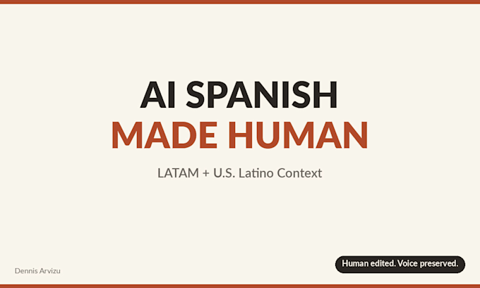 make your ai spanish translation sound human and natural