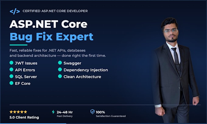 fix asp dot net core web API bugs, ef core ,sql server issue