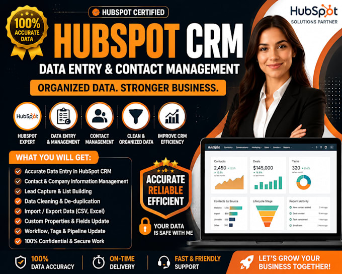 do hubspot CRM data entry and contact management