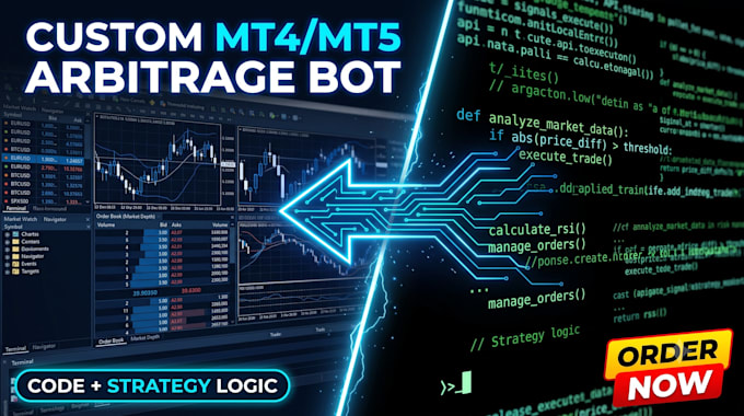 build a forex arbitrage trading bot with mt4 mt5 integration