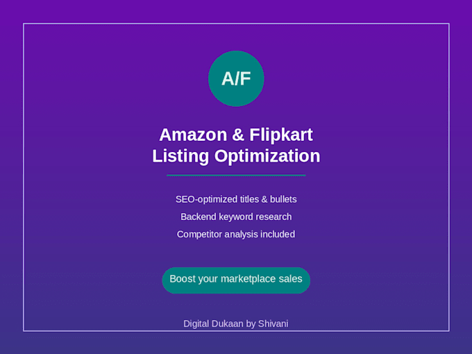 optimize amazon and flipkart product listings