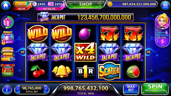 design ue game UI, slot UI, huds, main menus and interfaces