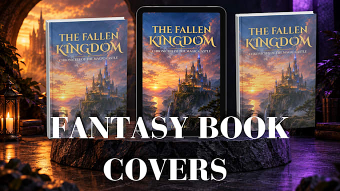 design fantasy sci fi and cyberpunk book covers for KDP