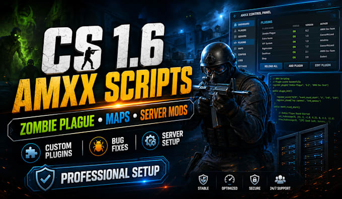 create custom amxx scripts and mods for your cs 1 6 server