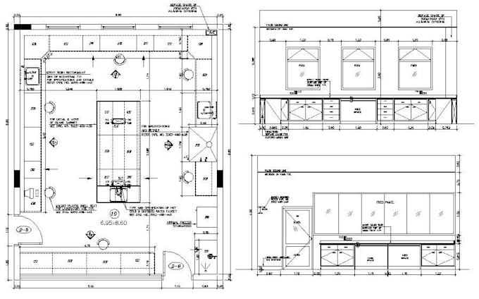 kitchen architectural drawing into kcd, 2020 design file for manufacturing
